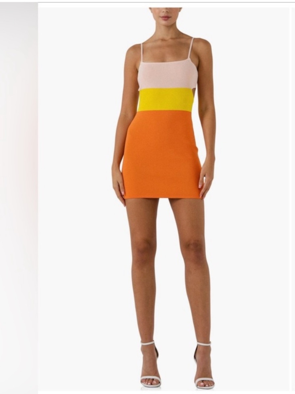 Endless Rose Colorblock Cutout Camisole Dress Size XS
